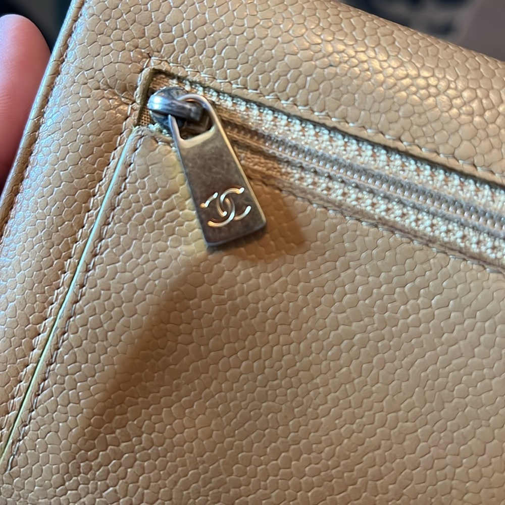Chanel Timeless CC Caviar Leather Trifold Wallet, Rare - Picture 12 of 15
